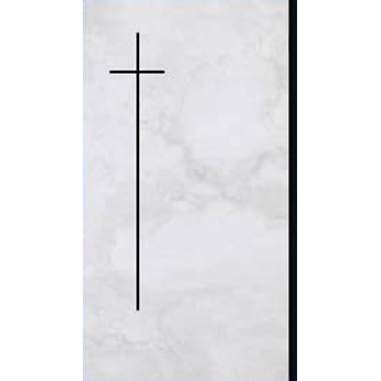 TA CC 3004 Kreuzkarte, marmor - Karte: 197 mm x 217 mm (offen) - Hülle: 120 mm x 205 mm, mit Seidenfutter