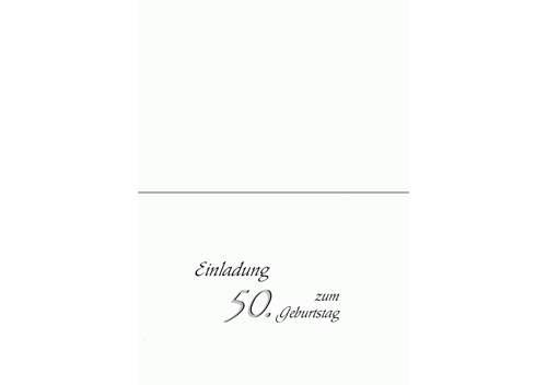 Geburtstagskarte, Paperado, B6, 220g/m², weiß - Hülle, B6, weiß, mit Seidenfutter