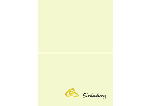 Goldhochzeitskarten - Karte, Coloretti, B6, 225g/m², marmor chamois - Hülle, B6, marmor chamois, ohne Seidenfutter