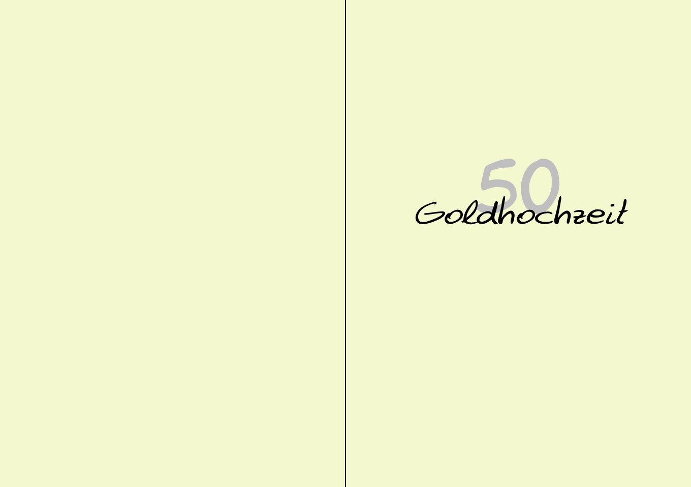Goldhochzeit creme, Karte 8, Gestaltung 8, Schrift 8