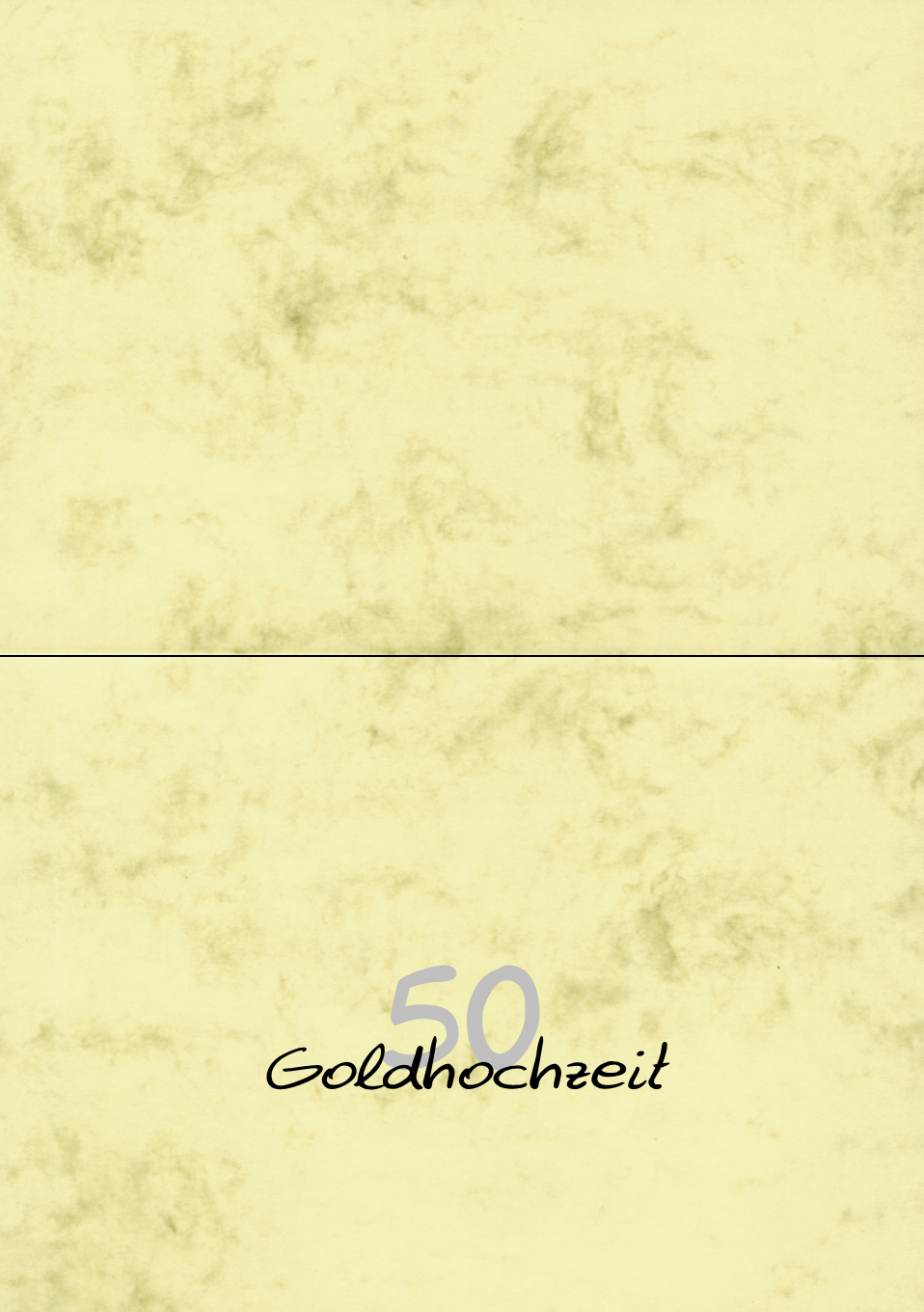 Goldhochzeit, Karte 8, Gestaltung 8, Schrift 8